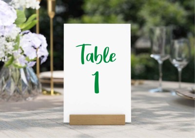 Table Names & Numbers